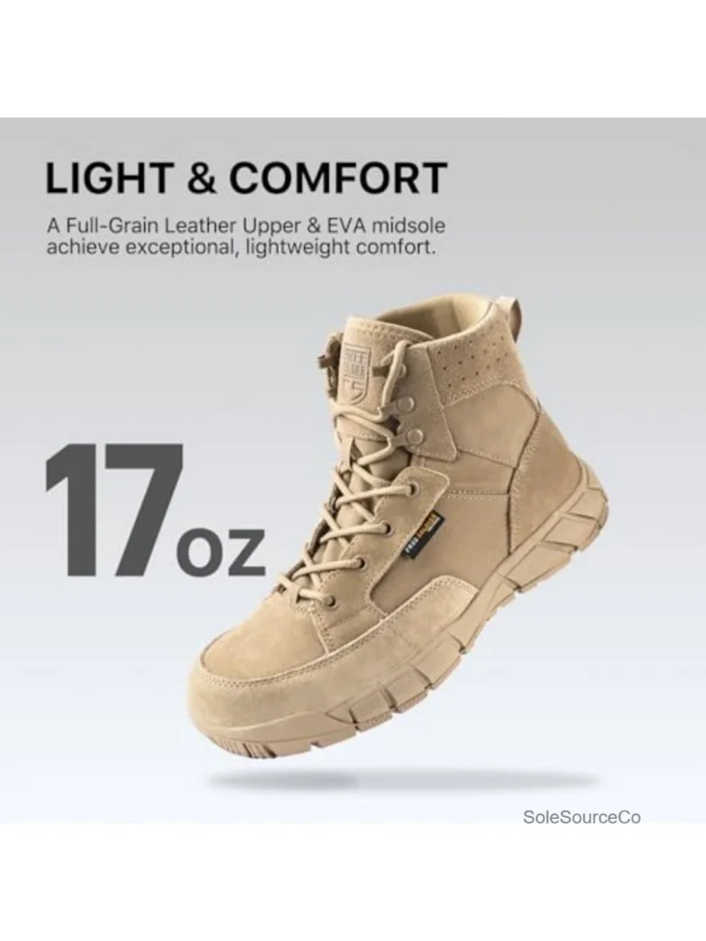 Men's Durable Suede Leather & Cordura Tactical Hiking Boots Waterproof 6